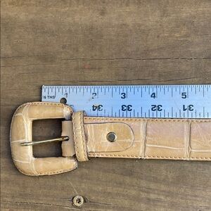 Davanzati women Genuine alligator belt Tan Italy